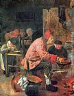 Adriaen Brouwer Canvas Paintings - The Pancake Baker